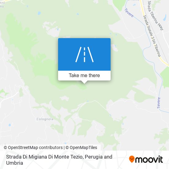 Strada Di Migiana Di Monte Tezio map