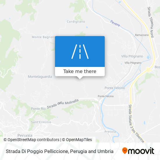 Strada Di Poggio Pelliccione map