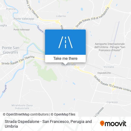 Strada Ospedalone - San Francesco map