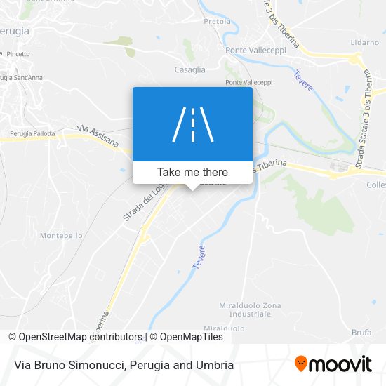 Via Bruno Simonucci map