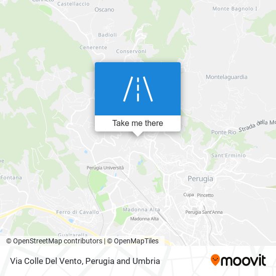 Via Colle Del Vento map