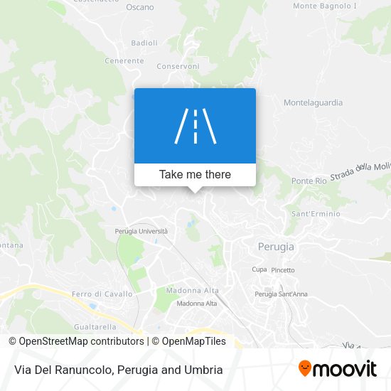 Via Del Ranuncolo map
