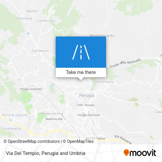 Via Del Tempio map