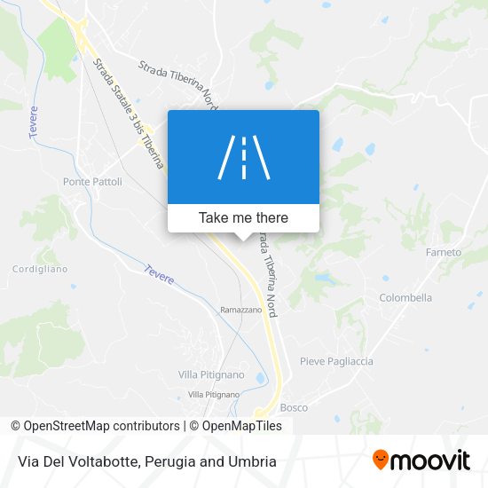 Via Del Voltabotte map