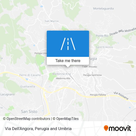 Via Dell'Angora map