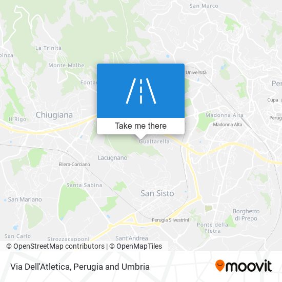 Via Dell'Atletica map