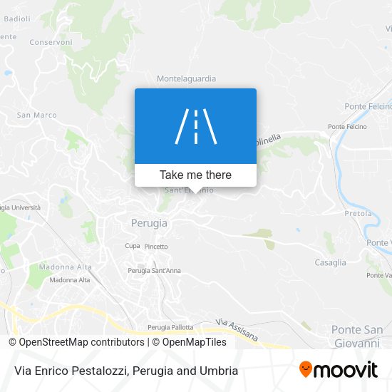 Via Enrico Pestalozzi map