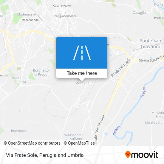 Via Frate Sole map