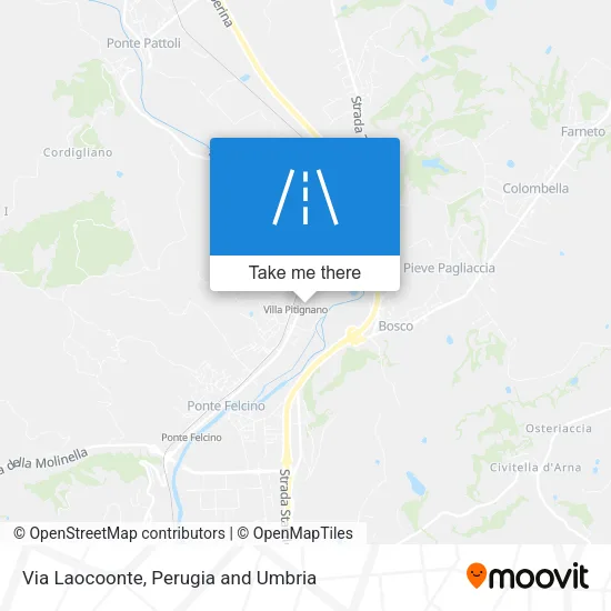 Via Laocoonte map