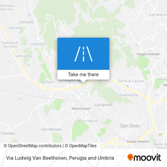 Via Ludwig Van Beethoven map