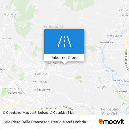 Via Piero Della Francesca map
