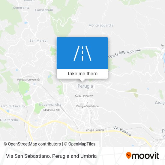 Via San Sebastiano map