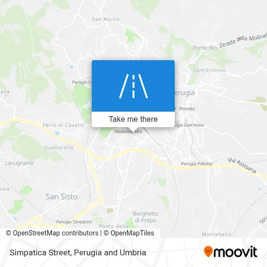Simpatica Street map