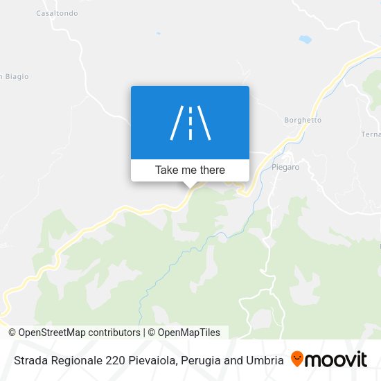 Strada Regionale 220 Pievaiola map