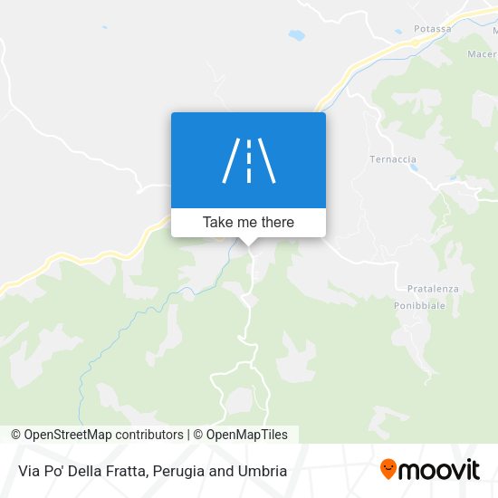 Via Po' Della Fratta map