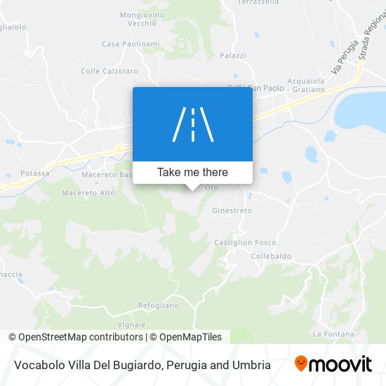 Vocabolo Villa Del Bugiardo map