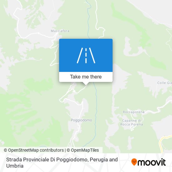 Strada Provinciale Di Poggiodomo map