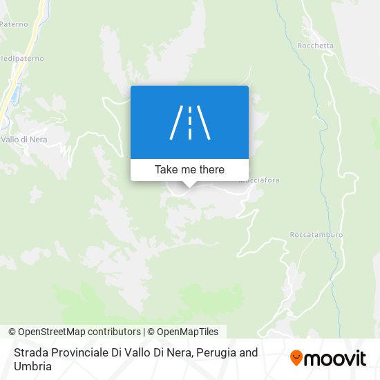 Strada Provinciale Di Vallo Di Nera map