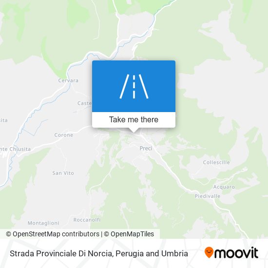 Strada Provinciale Di Norcia map