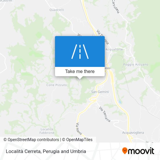 Località Cerreta map