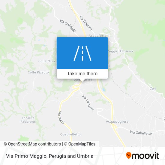 Via Primo Maggio map