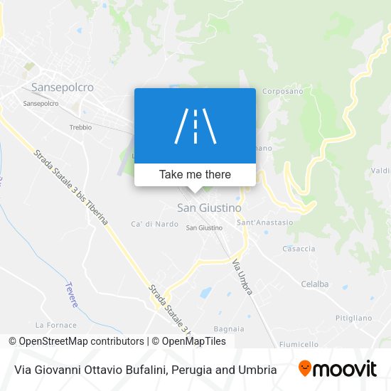 Via Giovanni Ottavio Bufalini map