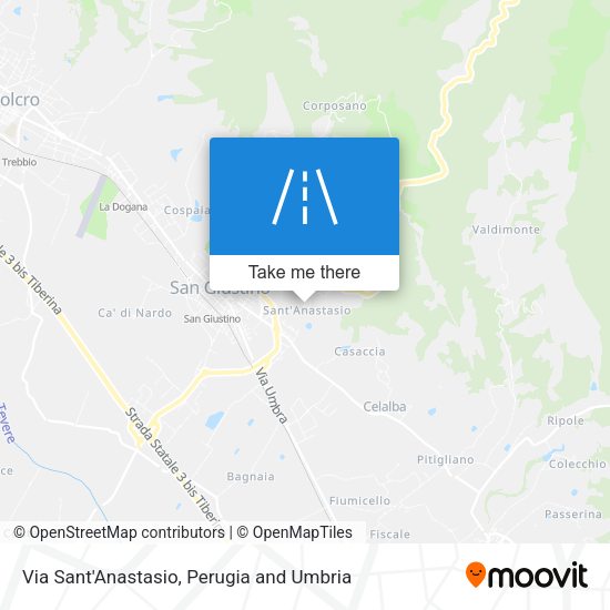Via Sant'Anastasio map
