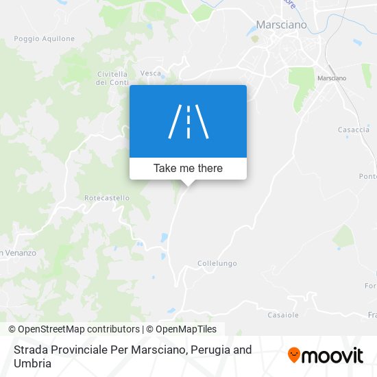 Strada Provinciale Per Marsciano map