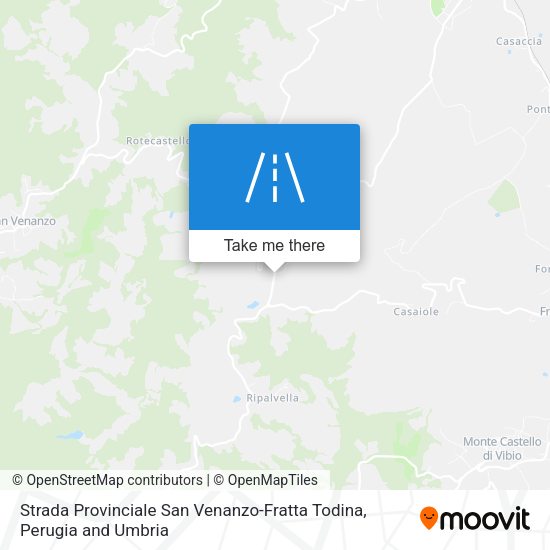 Strada Provinciale San Venanzo-Fratta Todina map