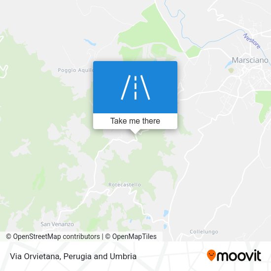 Via Orvietana map