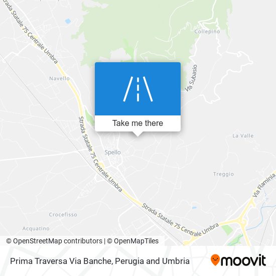 Prima Traversa Via Banche map