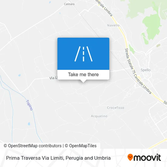 Prima Traversa Via Limiti map