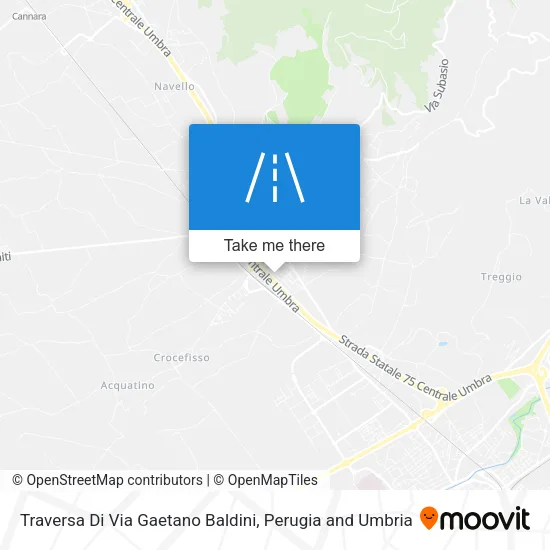 Traversa Di Via Gaetano Baldini map