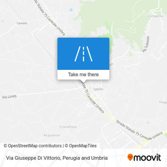 Via Giuseppe Di Vittorio map