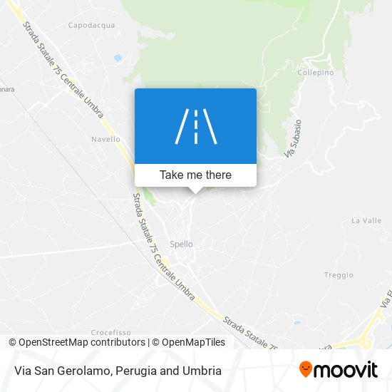 Via San Gerolamo map
