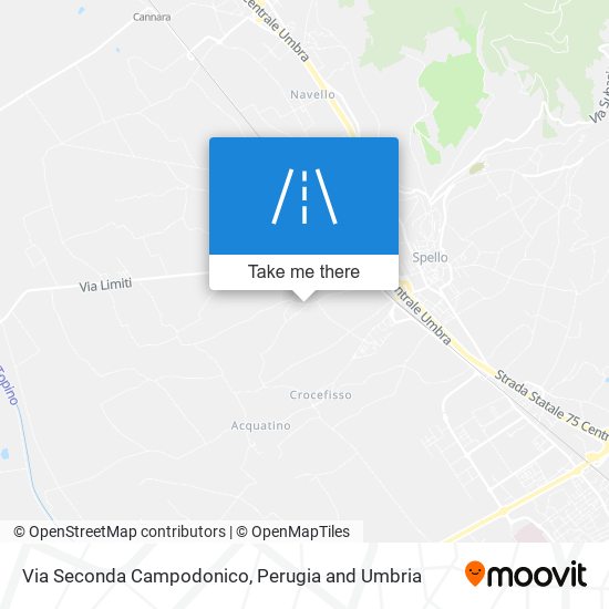Via Seconda Campodonico map