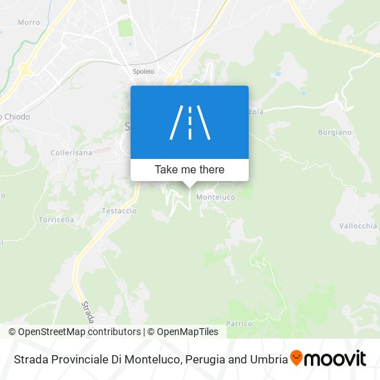 Strada Provinciale Di Monteluco map