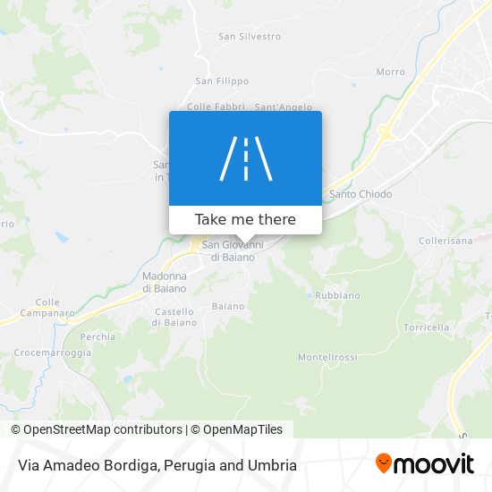 Via Amadeo Bordiga map