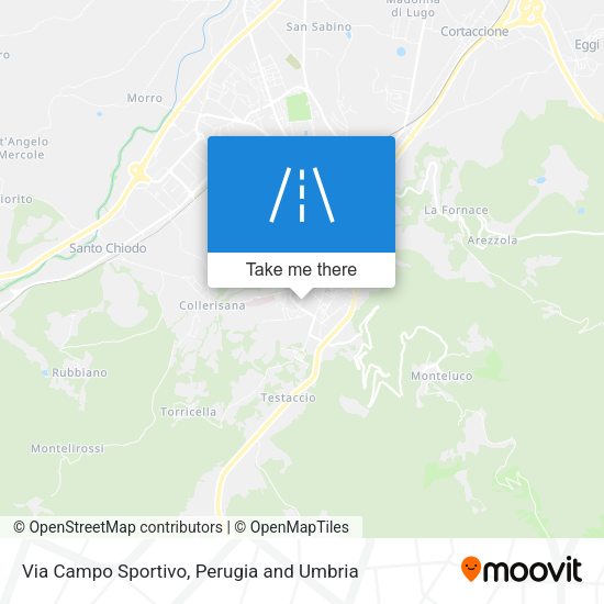 Via Campo Sportivo map