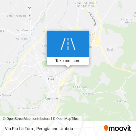 Via Pio La Torre map