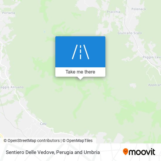 Sentiero Delle Vedove map