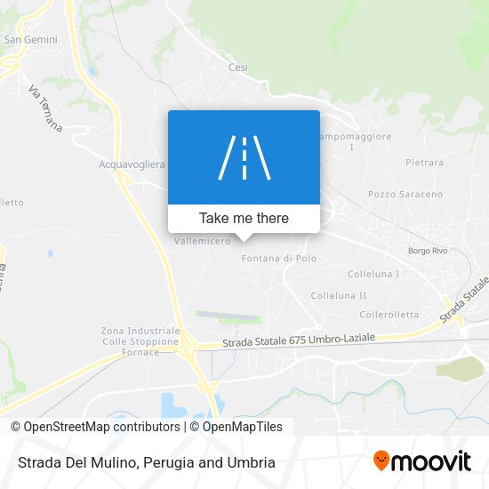 Strada Del Mulino map