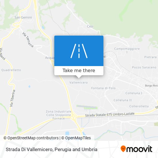 Strada Di Vallemicero map