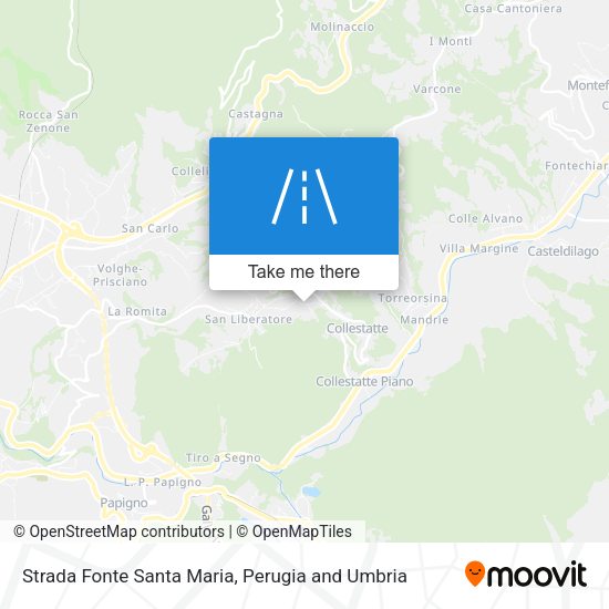 Strada Fonte Santa Maria map