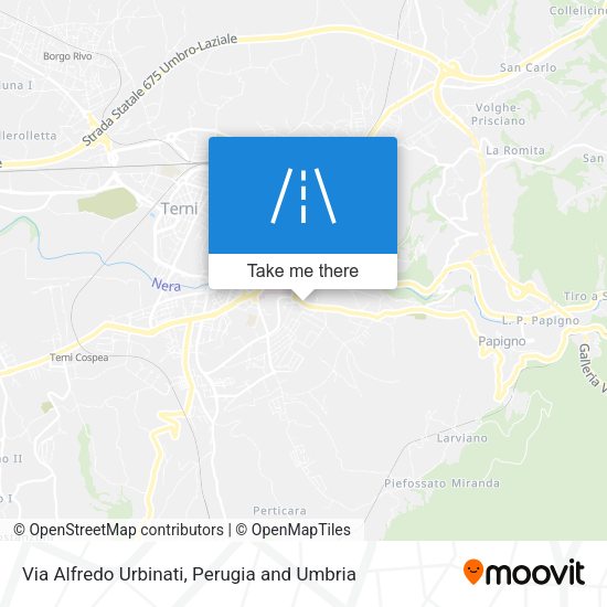 Via Alfredo Urbinati map