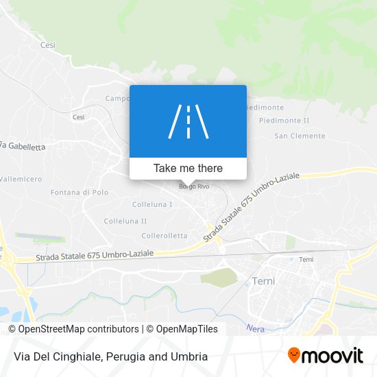 Via Del Cinghiale map