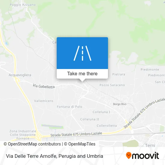 Via Delle Terre Arnolfe map