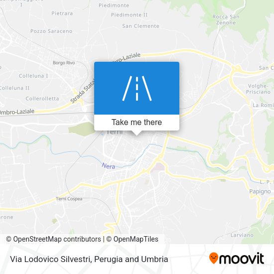Via Lodovico Silvestri map