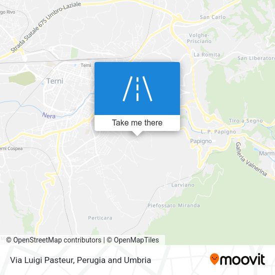 Via Luigi Pasteur map