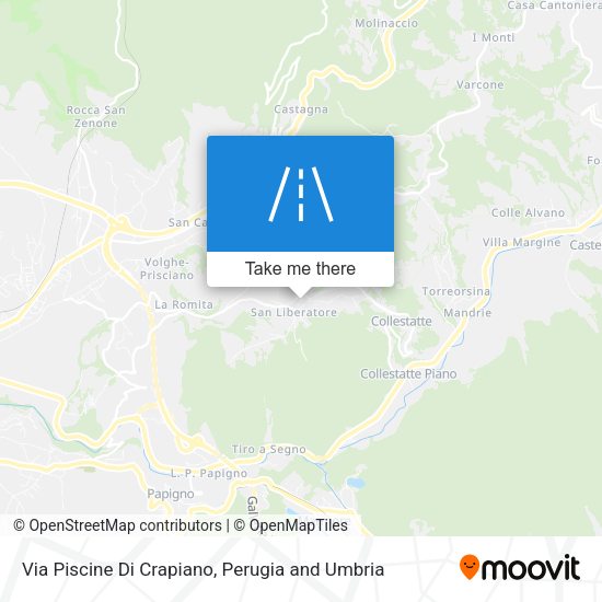 Via Piscine Di Crapiano map